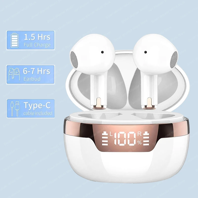 Type C Wired Earphones With Mic - J97 TWS Bluetooth-oortelefoon Echte draadloze oordopjes