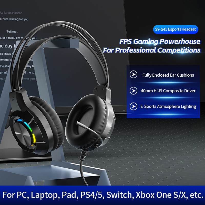 Gaming Headset With Mic Rgb - Gaming Headset Ruisonderdrukkende oortelefoon Game Headset