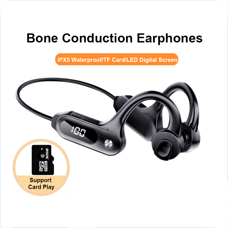 Open Ear Air Conduction Headphones - Beengeleiding Bluetooth 5.3 Oordopjes Hangende oorhaak