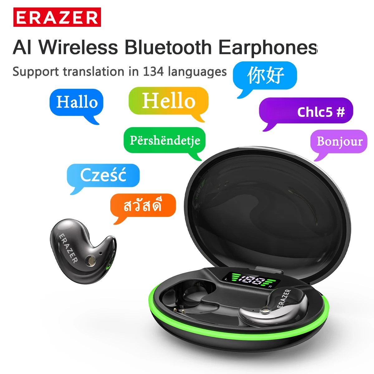 Headphones - EARZER XF58 In-Ear Bluetooth Hoofdtelefoon Met