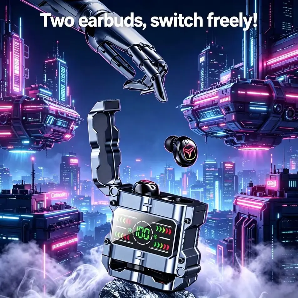 Gaming Headset With Mic Rgb - Mecha TWS Bluetooth 5.3 Gaming-oordopjes Creatief