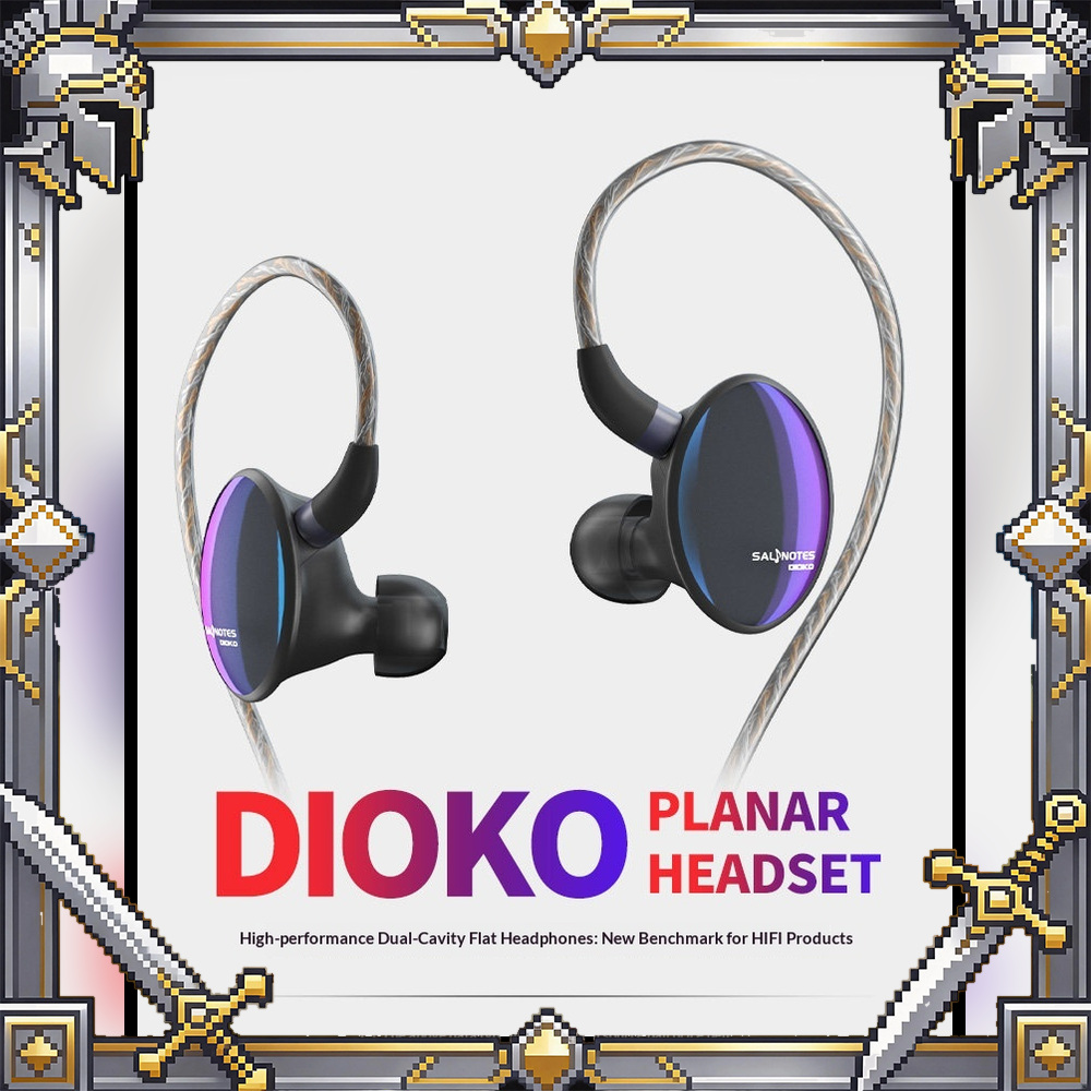 Planar Magnetic Iem Earphones - 7Hz x Crinacle Dioko Planar Magnetische