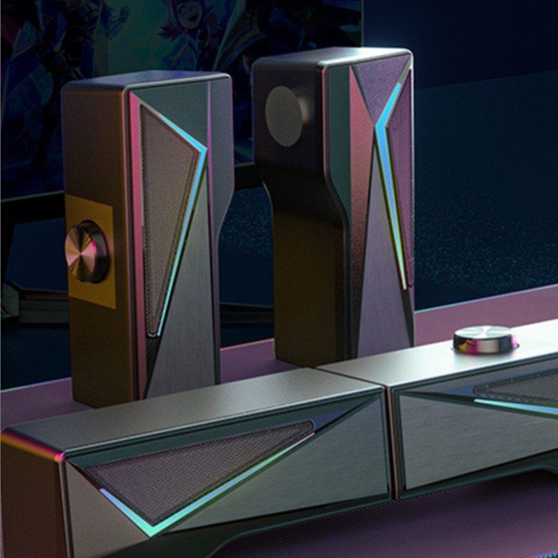 2x2.5W Computer Speaker RGB Li - Rgb Computer Soundbar For Pc recensie en prijs