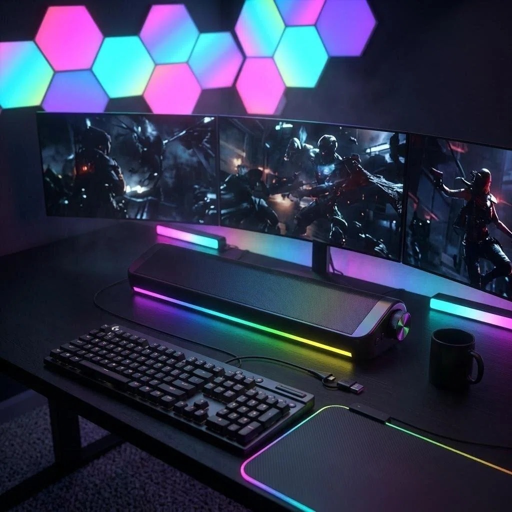 Bedrade Bluetooth-computerluid - Rgb Computer Soundbar For Pc recensie en prijs