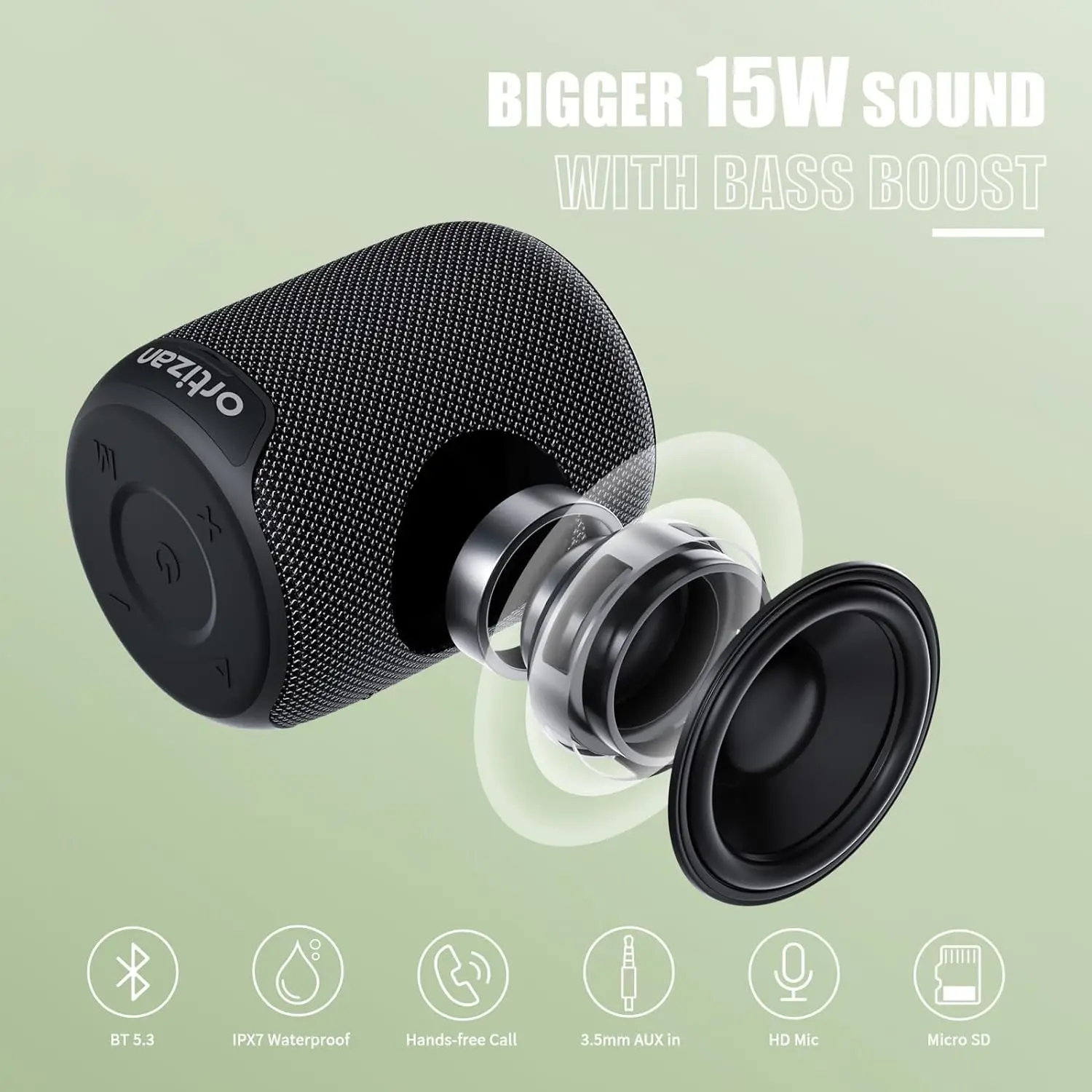 Ortizan X2 Bluetooth Speakers, - Portable Bluetooth Speaker Waterproof Ipx7 recensie en prijs