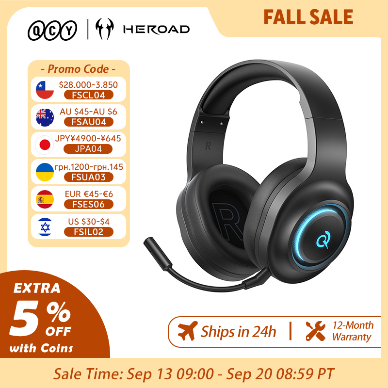 QCY Heroad V200 Gaming Headset - Gaming Headset With Mic Rgb recensie en prijs