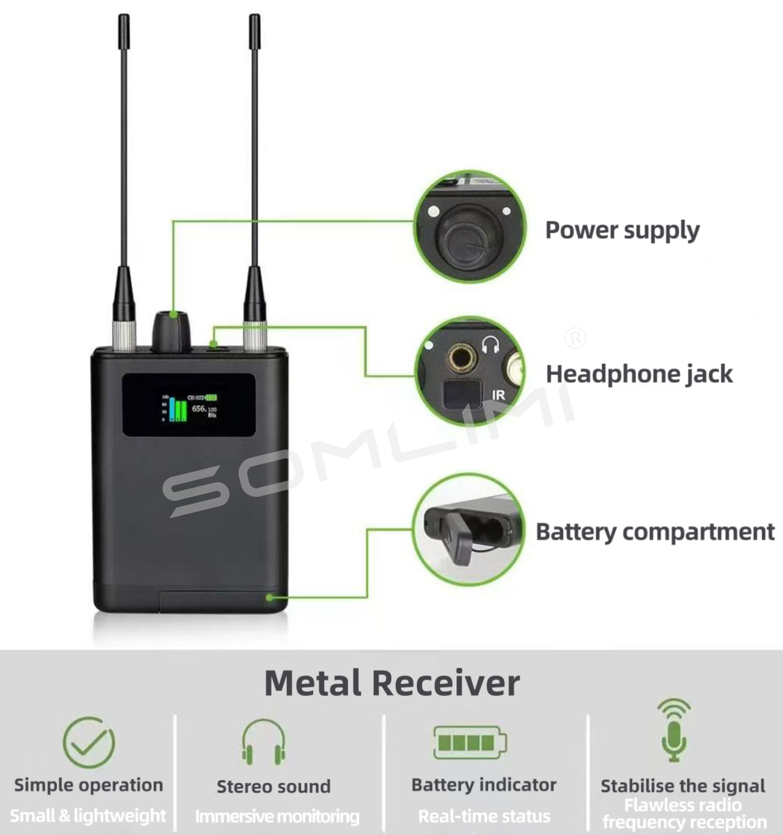 SOMLIMI Professioneel EM600 In - In Ear Monitors For Singers recensie en prijs